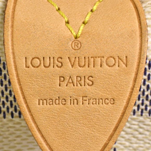 Louis Vuitton Speedy 35 Handbag Damier Azur Gold Hardware - Picture 7 of 8